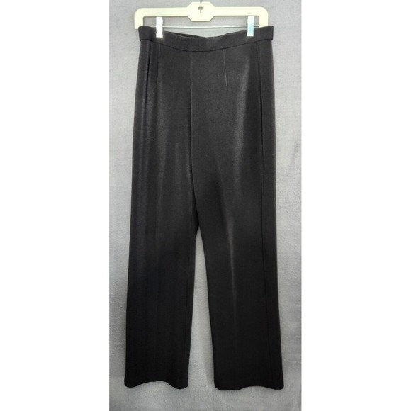 Chicos Design Pants Womens Size S (1) Black Pull On‎ Stretch Casual Fit Wide Leg - Picture 1 of 8